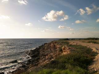 Coastal area in Cyprus near Coral Bay.