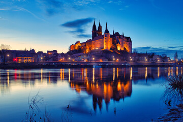 
Meissen at night - city lights - Germany - Saxony