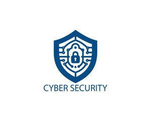 Modern cyber security logo Template. Cyber security logo icon symbol vector illustration.