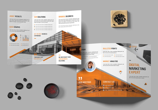 Business Trifold Layout Template