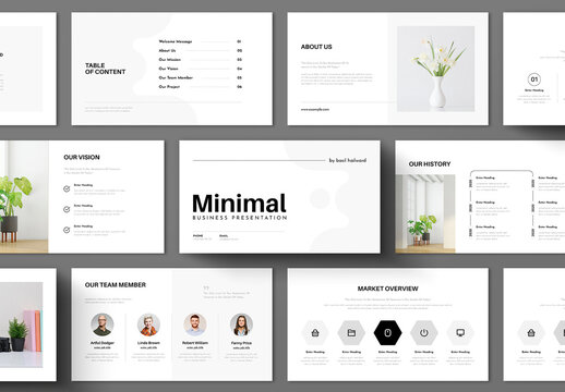 Clean Minimal Presentation Template