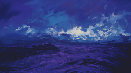 Fototapeta premium windy night sky paint abstraction 