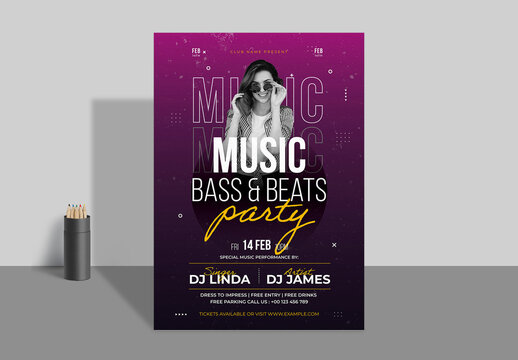 Night Club Party Flyer Template