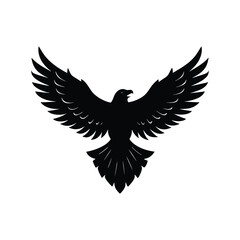 Obraz premium eagle in flight vector silhouette