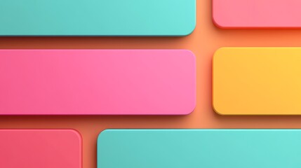 Fototapeta premium Colorful Rectangles Overlapping on Vibrant Background for Modern Design or Creative Projects