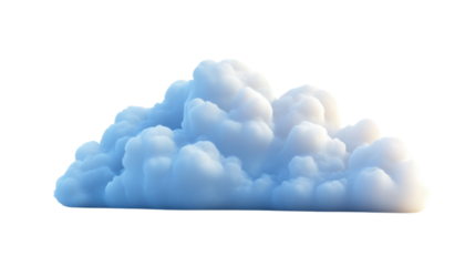 Cloud on transparent background