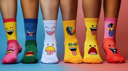 Humorous Sock Designs Featuring Fun Prints and Colorful Puns