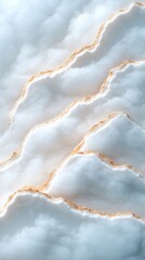 Ethereal Cloudscape Design Misty Violet Layers with Golden Accents for Modern Tranquility - Interior Decor and Digital Branding in Wellness and Lifestyle Industries