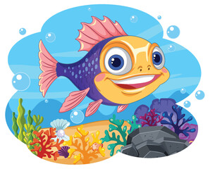 Colorful Sea Creature in Coral Reef