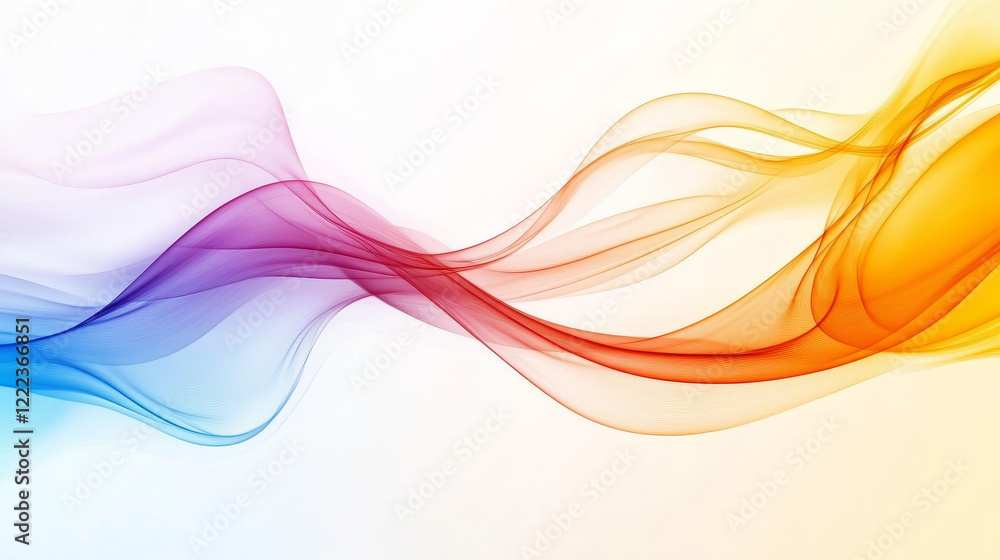 Aufkleber abstract vector background with smooth shiny waves