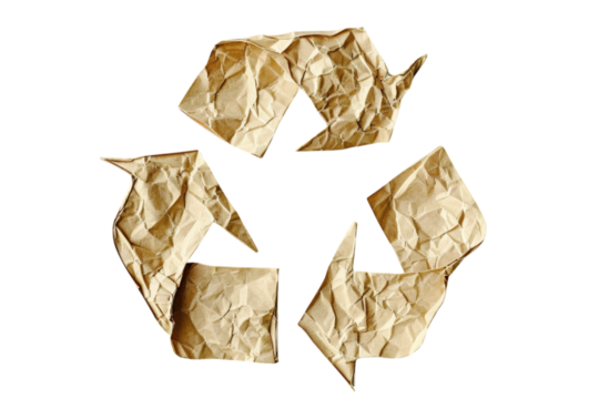 Recycled Paper Symbol for Sustainable Practices