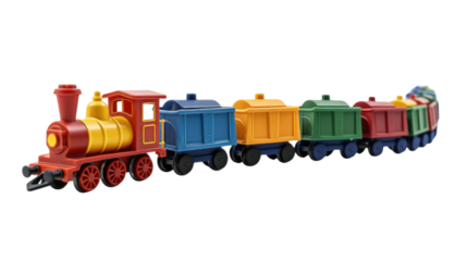 Colorful Toy Train Set for Kids
