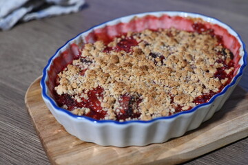 A rustic and comforting treat, perfect for showcasing home baking.