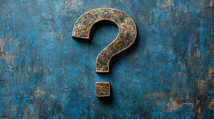 Blue Wall Inquiry is a vivid blue background with a large question mark that is perfect for arousing interest or stimulating thought. It also has plenty of room for more text or messages