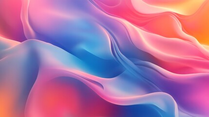 Obraz premium Abstract Colorful Swirls: A Dreamlike Digital Art