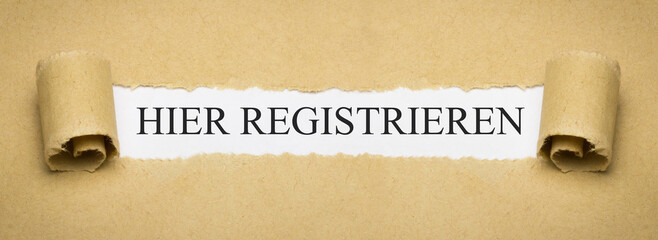 Hier registrieren