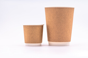 Close-up of a compostable coffee cup, Take Away Coffee Cup, PAPER COFFEE CUPS-Stock photo of a paper coffee cup.