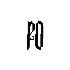 PO monogram logo design letter text name symbol monochrome logotype alphabet character simple logo