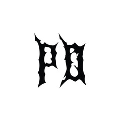 PO monogram logo design letter text name symbol monochrome logotype alphabet character simple logo