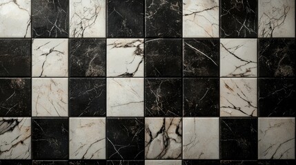 A classic checkerboard pattern featuring alternating black and transparent squares, offering a modern, clean, and minimalist design aesthetic.