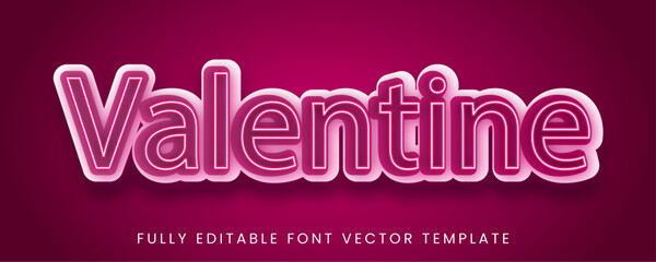 Valentine’s Day text effect template! Perfect for greeting cards, posters, social media posts, and more. Easily customize the romantic typography design to suit your project needs.