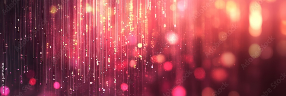 Aufkleber colorful lights cascade down, creating a beautiful display that captivates the observers attention