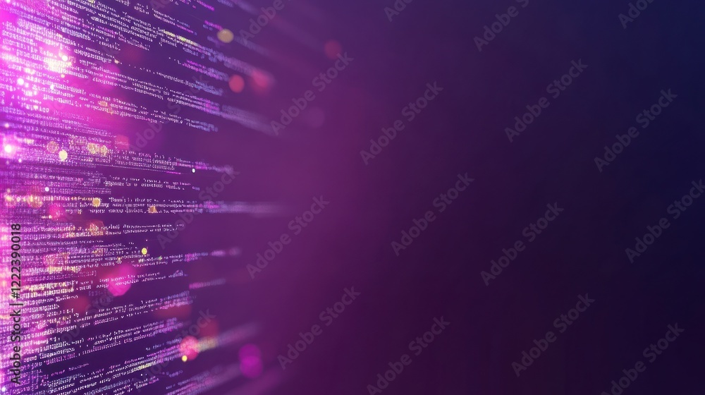 Poster colorful patterns of data flow reveal a dynamic digital landscape suitable for technology topics