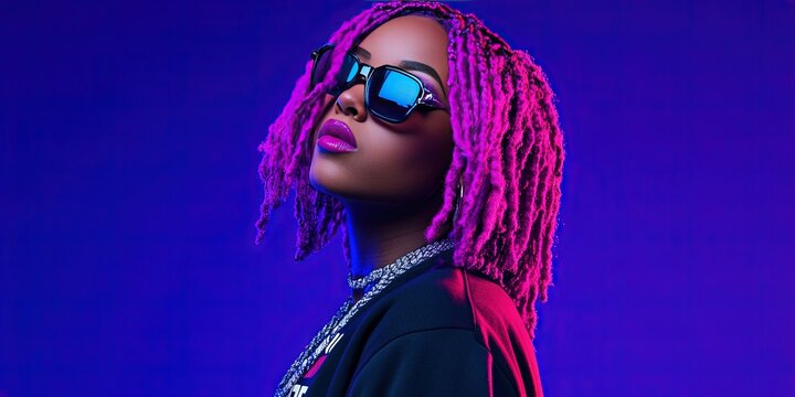 diva rapper - contemporary 2025 female hip-hop emcee on stage to perform and entertain with a lifestyle brand and creative prowess