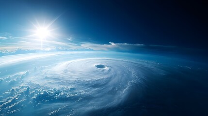 Magnificent View of a Powerful Hurricane over the Earth’s Atmosphere