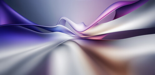 Serene Abstract With Flowing Color Waves