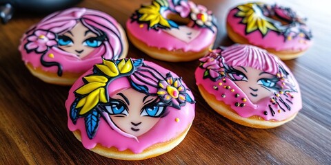 colorful donuts