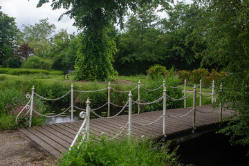 Garden of monumental building Coopersburg, Akkrum, Friesland, Netherlands