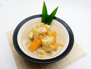 indonesian food, kolak pisang