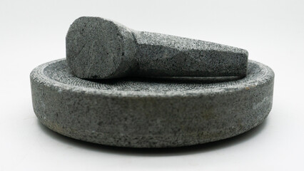 Cobek Batu or mortar and pestle, stone craft