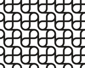 Abstract background with black wave lines on a white background	