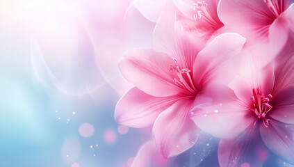 modern stylish background with flowers, banner