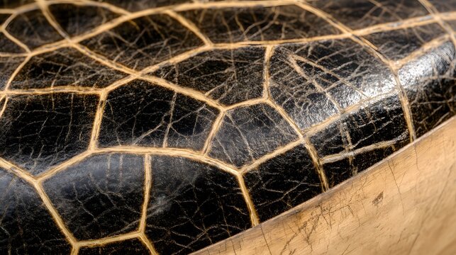 Close-up Tortoise Shell Texture Detail Macro Photography