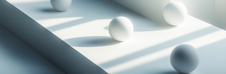 Abstract white background with diagonal lines and shadows, creating an elegant and minimalist design for a banner or cover.