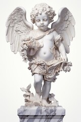 Fototapeta premium The cherub little angels representation spirituality architecture.