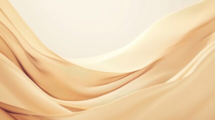 Obraz premium Beige brown background with a satin fabric texture for an elegant design or luxury concept, a brown silk cloth background.