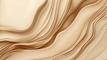 Obraz premium Beige brown background with a satin fabric texture for an elegant design or luxury concept, a brown silk cloth background.