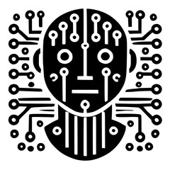 Fototapeta premium A collection of AI design vector that are futuristic, elegant, and meaningful. Perfect for digital projects, branding, merchandise, or decorations that stand out.