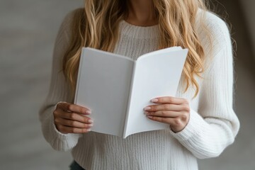 Ultra Quality Picture of Beautiful Woman Reading Magazine