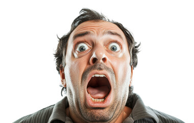 PNG Man expressing shock with wide eyes and open mouth