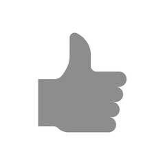 Thumb up or like symbol. Thumbs up social media vector icon.
