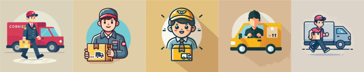 Package delivery vector set
