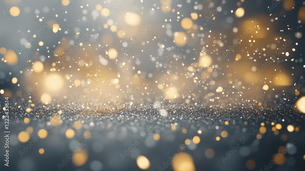 Poster shimmering gold and gray: abstract background: a captivating abstract background of shimmering gold 