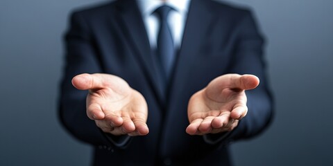 Obraz premium business executive with unique selling proposition