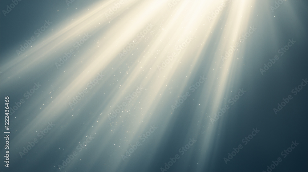 Poster underwater light rays: a mesmerizing image of sunbeams piercing through the deep ocean water, creati