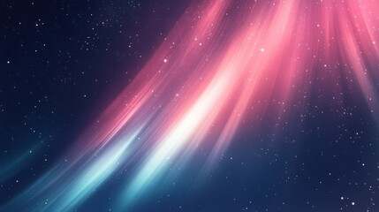 Beautiful aurora borealis with smooth pink and blue gradients, ideal for elegant brand templates.